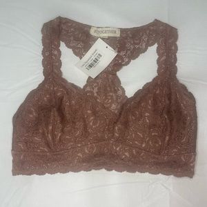Boutique lace bralette, size L, NWT